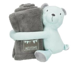 Ensemble Plaid pour chien Ours en peluche Trixie Gris TU