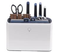 Ensemble planche à découper et couteaux avec support de séchage - 4 planches à code couleur, 4 couteaux et 10 paires de baguettes, organisateur d'outils de cuisine pour gadgets de maison intelligente