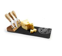 Ensemble planche à découper + pointes à fromage.