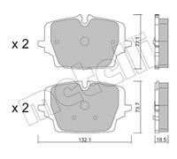 Ensemble Plaquettes De Frein METELLI Pour MINI Cooper J01 J05 F65 F66 U25 BMW X1