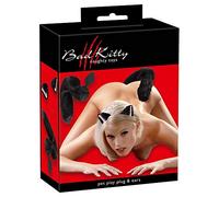 Kit Plug Anal Queue Féline Noire & Serre Tête Chat