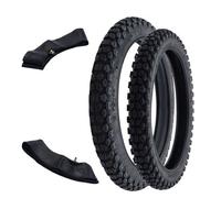 Ensemble pneu/tuyau enduro Kenda K270 2.75-19 avant + VeeRubber VRM022 2.75-17 arrière