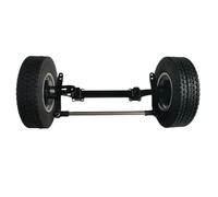 Ensemble Pneus Moyeu Roue D'essieu Avant Non Alimenté Métal pour Tamiya pour Scania 770S pour Volvo pour ACTROS 3363 pour Man 1/14 RC Pièces Mise À Niveau Voiture RC Jouets Réparations