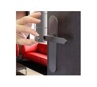 Ensemble poignée aluminium sur plaque acier Meudon K CADAP - Clé L - Canon de fusil - 001861/42BK