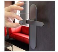 Ensemble poignée aluminium sur plaque acier Meudon K CADAP - Clé L - Canon de fusil - 001861/42BK Blanc G