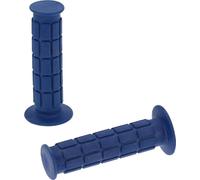 Ensemble : Poignées de guidon pour poignée de gaz et poignée fixe, motif gaufré, bleu - pour Simson S50, S51, S70, SR50, SR80