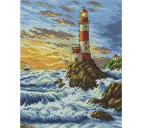 Ensemble point de croix Panna "Phare de l'espoir" 27,5x33,5cm, motif de comptage