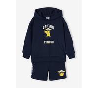 Ensemble Pokémon sweat à capuche + short marine 3A
