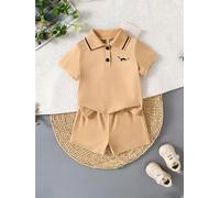 Ensemble polo et short en coton pour bébé garçon 2 pièces Tenue d'été décontractée