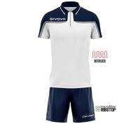 Ensemble polo et short Givova Easy Blanc M Unisex