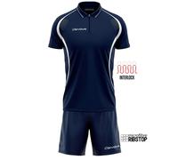 Ensemble polo et short Givova Easy Bleu S Unisex