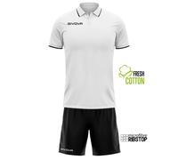 Givova Ensemble polo et short Street manches courtes Blanc L Homme