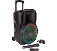 Party Light & Sound Enceinte portable PARTY-12LED – Batterie, Bluetooth, USB, Radio, Micro sans fil