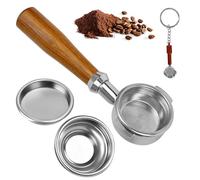 Ensemble porte-filtre sans fond 58 mm, compatible avec E61 Group Head, ECM, Rocket, Sanremo, Synesso, Slayer, VBM, pour machine à café expresso