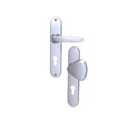 Ensemble porte palière Jazz BEZAULT - Entraxe 195mm - Chromé velours I - 0511960 Chromé G