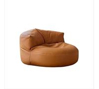 Ensemble pouf et ottomane pour adultes avec rembourrage facile à nettoyer, meubles haute résilience pour salon ou salon Marron clair