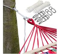 Ensemble pour Accrocher votre Hamac aux Arbres | Corde de 6 m | Poids maximum supporté 160 Kg | Kit Complet
