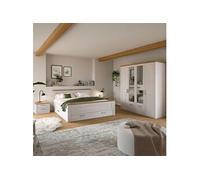 Ensemble pour chambre 4 éléments décor blance et naturel - VERONICE