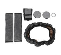 Ensemble pour déco Auto Cristaux Volant Tapis Couvre-Ceinture(white)