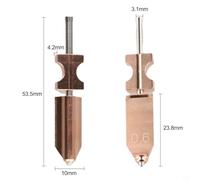 Ensemble pour Flashforge AD5X Buse Acier Trempé 0.4mm Compatible pour pla ABS pour petg pour tpu Impression 3D Haute Température(0.6mm)