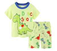 Ensemble pour Petit Garcon T Shirt Manche Courte Et Short en Coton avec Impression Mignon Cartoon pour Ete De 2 A 8 Ans Plusieurs Modeles Disponibles Tops Imprimé Floral Shorts Tenue 2 pièces