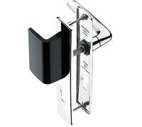 Ensemble pour porte palière BEZAULT - RIV BLOC - Poignée 536 ABS noir/chrome - Clé I - 63223