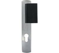 Ensemble pour porte palière BEZAULT - RIV BLOC - Poignée 536 ABS noir/chrome - Clé I - 63223