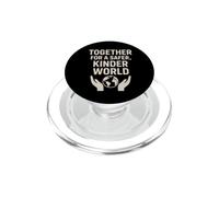 Ensemble pour Un Monde Plus sûr et Plus Doux | Cadeau pour la fête des bénévoles PopSockets PopGrip pour MagSafe