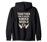 Ensemble pour Un Monde Plus sûr et Plus Doux | Cadeau pour la fête des bénévoles Sweat à Capuche