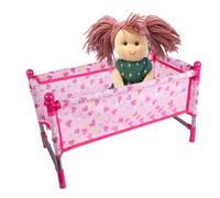 Ensemble poussette pour poupées crèches et berceaux de poupées,Playset pépinière de simulation légère, jouets roses, cadeaux de Noël garçons filles