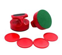 Ensemble poussoir de hockey de table de 94 mm avec palets et palets de rechange facile à utiliser pour le divertissement