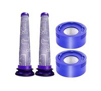 Ensemble préfiltre et postfiltre. Compatible avec les aspirateurs Dyson V7 / V8 / SV10 / SV11 Motorhead Animal/Absolute. Pièces détachées.(4PCS)