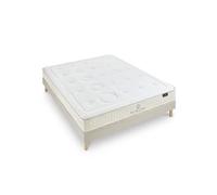 - Ensemble PRELUDE 2.0 180x200 cm - Matelas Latex 100% Naturel + Sommier Bois - Ferme