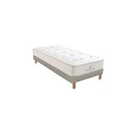 - Ensemble PRELUDE 2.0 90x200 cm - Matelas Latex 100% Naturel + Sommier Bois - Ferme