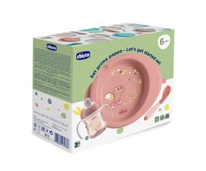 Ensemble premier repas Chicco rose 6 mois et plus