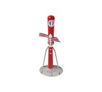 Ensemble presse purée et éplucheur rouge en bois de hêtre - - Rouge - Bois