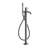 Ensemble prêt à monter Gessi316 pour mitigeur de baignoire sur pied, bec de baignoire sans inverseur, 54028727, Couleur: Laiton brossé PVD