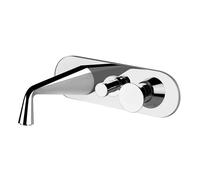 Ensemble prêt à poser Gessi CONO pour mitigeur monocommande de baignoire, bec fixe de baignoire et inverseur 2 voies, 45036707, Couleur: Métal noir brossé PVD