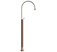 Ensemble prêt à poser Gessi Goccia pour mélangeur sur pied, sans garniture découlement, saillie 387 mm, bec non orientable, 33628123, Couleur: Cuivre GHRC