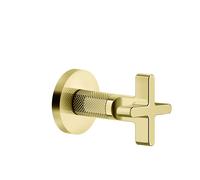 Ensemble prêt à poser Gessi Inciso vanne darrêt 3/4 pour corps encastré, poignée X, 58363246, Couleur: PVD or