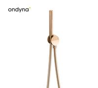 Ensemble Prise D'Eau Douchette Flexible Piega Inox Or Rose Brossé - CRISTINA ONDYNA PD61034I