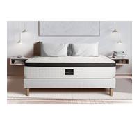 Ensemble Privilège 200 x 200 cm sommier Kit Blanc