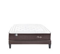 BELLECOUR LITERIE - Ensemble PRIVILEGE 200x200 cm - Matelas Ressorts ensachés + Sommier Bois