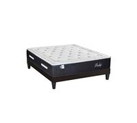 BELLECOUR LITERIE - Ensemble PRIVILEGE 200x200 cm - Matelas Ressorts ensachés + Sommier Bois