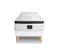 Ensemble Privilège 80 x 190 cm sommier Kit Blanc