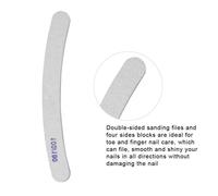 Ensemble professionnel de manucure et pédicure MXZZAND - Tampon d'art d'ongle - Éponge de ponçage - Hygiène kit