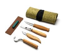 Ensemble Professionnel de Sculpture de Cuillères et Kuksa Beavercraft (4 outils dans un étui + acces