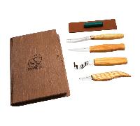 Ensemble professionnel de sculpture de cuillères et kuksa Beavercraft dans un coffret cadeau livre S