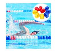 Ensemble Professionnel de séparateurs de Couloir flottants avec Corde de sécurité et flotteurs, kit Multi-usages pour Plage et Parc Aquatique(12cm,13 M/42.65 FT