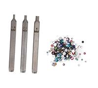Ensemble Professionnel d'estampage de Métaux et de Sertissage de Cristaux pour Bijoux, Outils de Fabrication de Bijoux pour le Travail des Métaux de Précision et l'incrustation